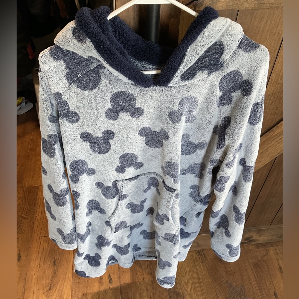 Disney Mickey Mouse pajamas hoodie gown with pocket size xl